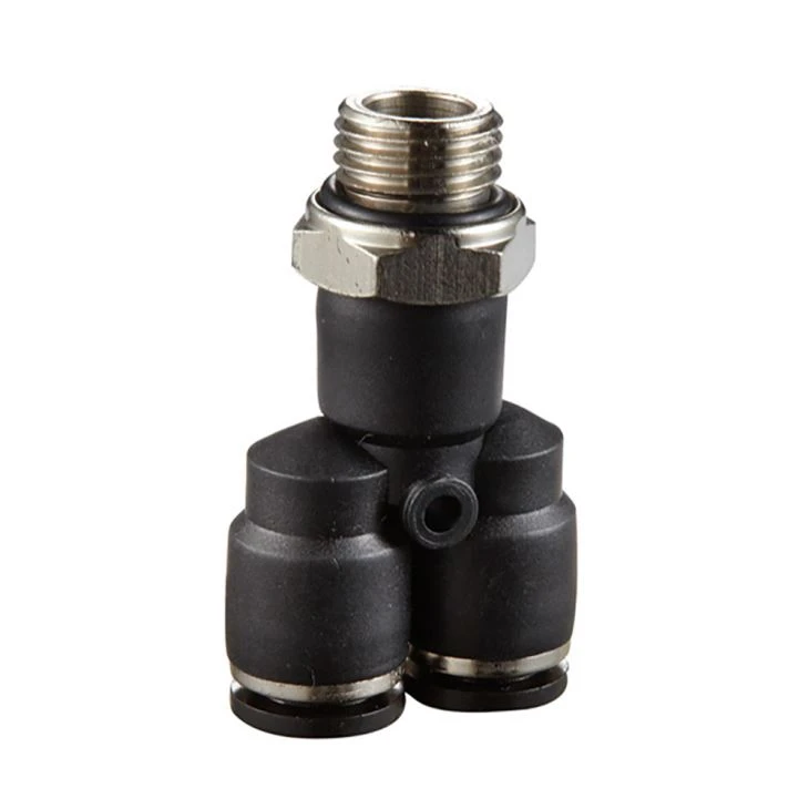 JPH-G Long Elbow Male Union Pneumatic Threaded Tube Fitting Connector
